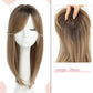 Top per Layered Hairpieces med pandehår til kvinder med tyndt hår