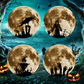 3D Halloween LED-natlampe med flagermus til festlige lejligheder, udstillingsvinduer og garagedekoration.