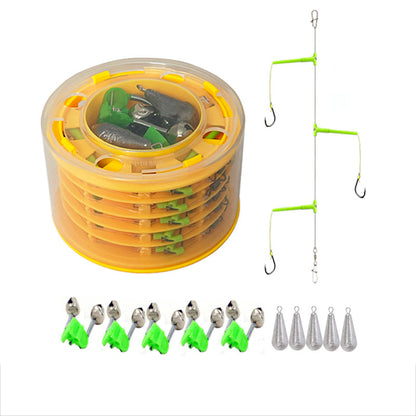 🐟 Newest Anti-tangle Tandem Fishing Hooks with Organizer🐙