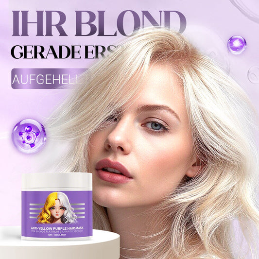 ⏳Begrenzte Zeit 50% Rabatt💥Lila Maske gegen gelbes Haar 💜 Verabschieden Sie sich von roten Highlights! 💜