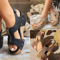 ⏳Begrenzte Zeit 50% Rabatt💥Neue korrigierende Keil-Sandalen mit offener Spitze für Frauen🌸🌸