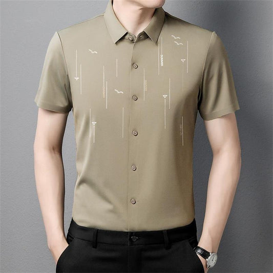 2023 Sommer Anti-rynke Ice Silk Shirt