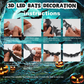 3D Halloween LED-natlampe med flagermus til festlige lejligheder, udstillingsvinduer og garagedekoration.