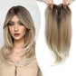 Top per Layered Hairpieces med pandehår til kvinder med tyndt hår