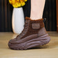 [Bestes Geschenk für sie] Modische und bequeme mittelhohe, rutschfeste und warme Schneestiefel