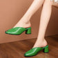 Sommer Damen Offene Zehe Hochhackige Slip-on Skandale