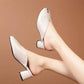Sommer Damen Offene Zehe Hochhackige Slip-on Skandale