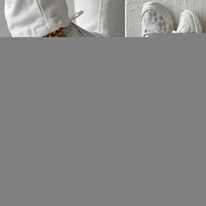 【35-44】Atmungsaktive Sneakers mit runder Zehe und Spitze