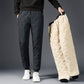 Unisex joggingsbukser med faux uldforing