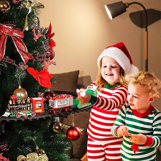 [Best Gift For Kids] Electric Christmas Train Toy Set