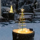 Glædelig jul🎄Solar Metal LED Juletræ Dekoration Lysstreng