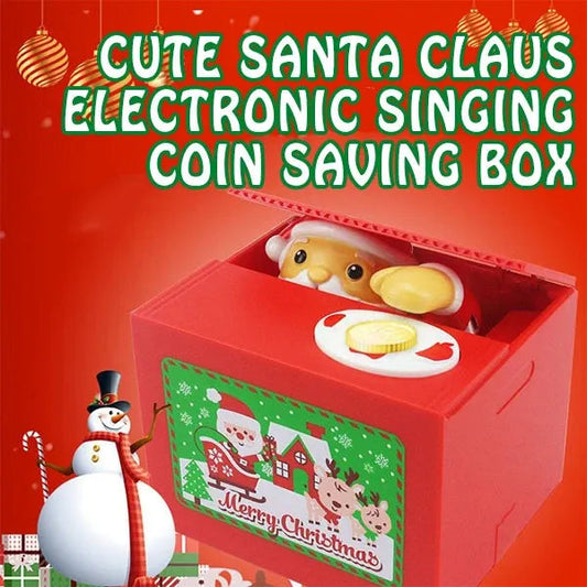 Julegaver🎅Sjovt søde sang Santa Saving Money Box