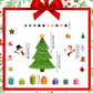Glædelig jul! 🎅Jul 3d Tecknad Magnetisk Klistermärke