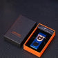 USB genopladelig vindtæt digital lighter med LED-belysning