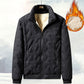 Herres quiltede vinterjakke med imiteret fleece