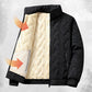 Herres quiltede vinterjakke med imiteret fleece