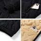 Herres quiltede vinterjakke med imiteret fleece