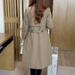 Elegant Dametrenchcoat med pludselineret