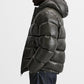 Herre letvægts hætte quiltet puffer jakke