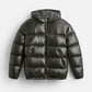 Herre letvægts hætte quiltet puffer jakke