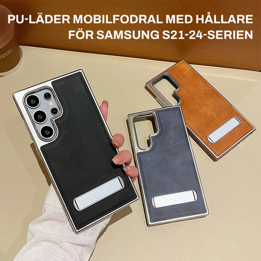 ⏳Begrenzte Zeit 50% Rabatt💥PU-Leder-Handyhülle mit Halterung für Samsung S21-24 Serie