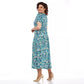 ⏳Begrenzte Zeit 50% Rabatt💥Sommerliches gemustertes Chiffonkleid