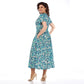 ⏳Begrenzte Zeit 50% Rabatt💥Sommerliches gemustertes Chiffonkleid