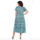 ⏳Begrenzte Zeit 50% Rabatt💥Sommerliches gemustertes Chiffonkleid