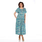 ⏳Begrenzte Zeit 50% Rabatt💥Sommerliches gemustertes Chiffonkleid