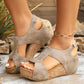 ⏳Begrenzte Zeit 50% Rabatt💥Neue korrigierende Keil-Sandalen mit offener Spitze für Frauen🌸🌸