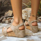 ⏳Begrenzte Zeit 50% Rabatt💥Neue korrigierende Keil-Sandalen mit offener Spitze für Frauen🌸🌸