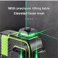 ⏳Begrenzte Zeit 50% Rabatt💥🧰Infrarot-Laserwasserwaage mit grünem Licht für Präzisionsarbeiten