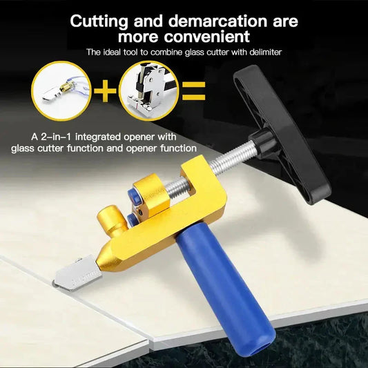 ⏳Begrenzte Zeit 50% Rabatt💥Professioneller 2-in-1-Fliesenschneider für Keramik und Glas