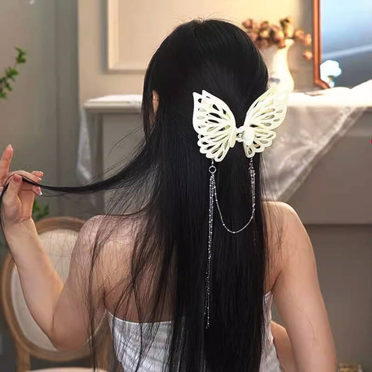 ⏳Begrenzte Zeit 50% Rabatt💥Schmetterling Ausschnitt Quaste große Haarspange