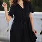 ⏳Begrenzte Zeit 50% Rabatt💥Damen-Stufenkleid mit Rüschenbesatz und V-Ausschnitt👚
