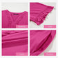 ⏳Begrenzte Zeit 50% Rabatt💥Damen-Stufenkleid mit Rüschenbesatz und V-Ausschnitt👚