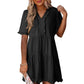 ⏳Begrenzte Zeit 50% Rabatt💥Damen-Stufenkleid mit Rüschenbesatz und V-Ausschnitt👚
