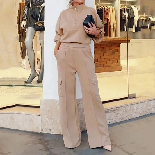 ⏳Begrenzte Zeit 50% Rabatt💥Elegantes und entspanntes zweiteiliges Damen-Set