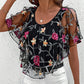 ⏳Begrenzte Zeit 50% Rabatt💥🌸Was soll ich morgen anziehen?💥Bedrucktes Mesh-Patchwork-Top für Frauen
