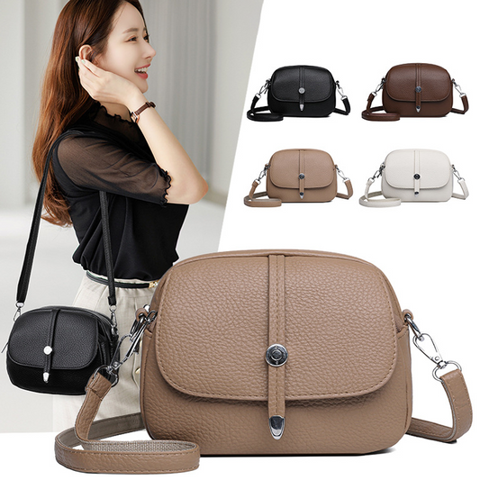 👜Ensfarvet letvægts crossbody-taske til kvinder