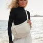🎉Varmt salg - 50% rabat😍Designer Direct 👜Kvinders mode ensfarvet nylon crossbody håndtaske taske