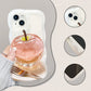 🔥Varmt salg 50% RABAT💕Transparent telefonetui med æblemønster til iPhone