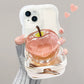 🔥Varmt salg 50% RABAT💕Transparent telefonetui med æblemønster til iPhone