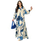 ⏳Begrenzte Zeit 50% Rabatt💥🌞Maxikleid mit V-Ausschnitt und Blumenmuster für Damen