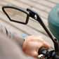 Cykelbakspejl, justerbart bakspejl i rustfrit stål, refleksspejl til mountainbikes og motorcykler