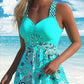 ⏳Begrenzte Zeit 50% Rabatt💥Badeanzug-Set: Badekleid & enganliegende Badeshorts