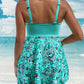 ⏳Begrenzte Zeit 50% Rabatt💥Badeanzug-Set: Badekleid & enganliegende Badeshorts
