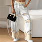 ⏳Begrenzte Zeit 50% Rabatt💥 Patchwork-Denim Elastische Bundweite Beine Hose